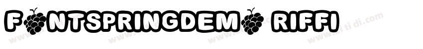fontspringdemo Riffi字体转换